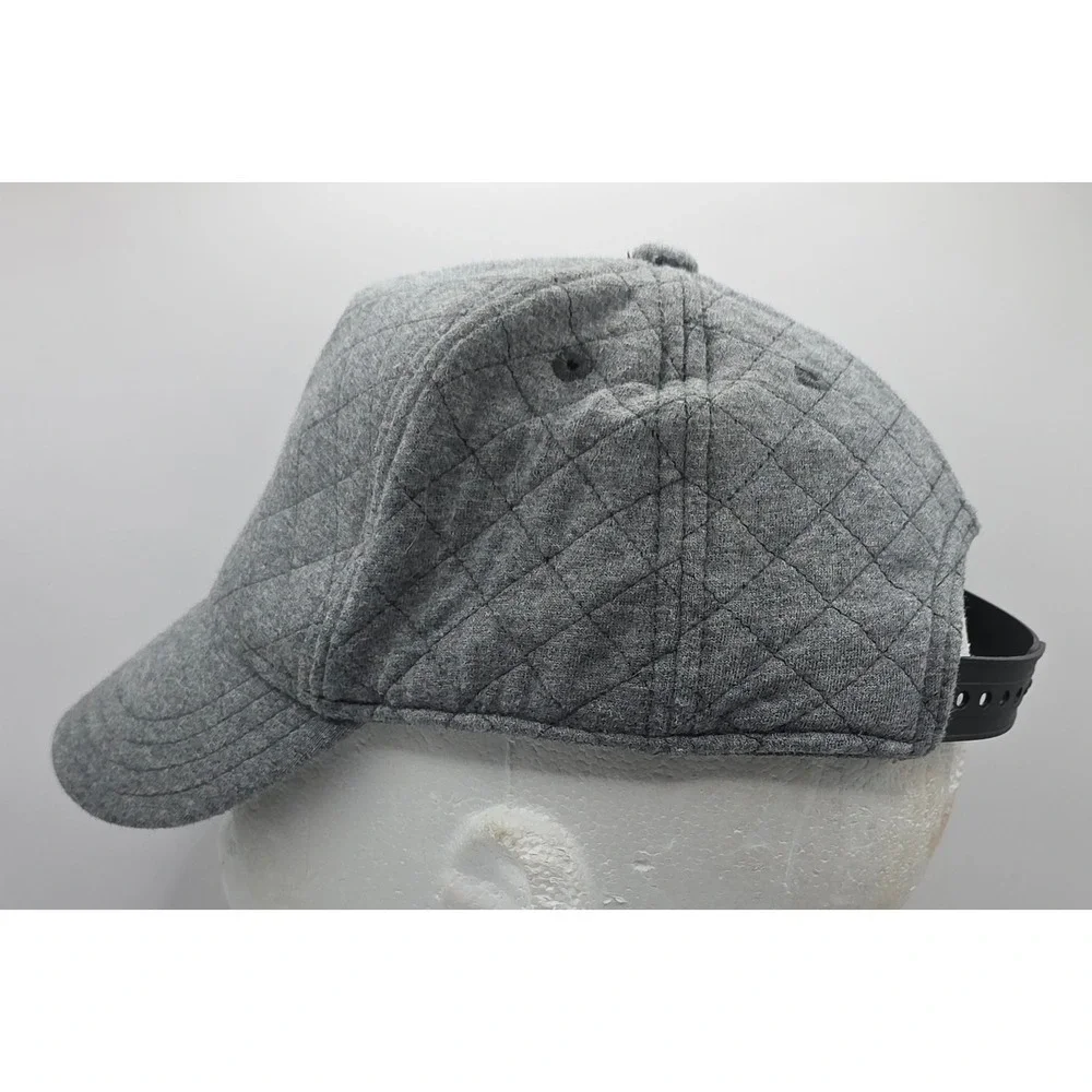 Gymboree‎ Quilted Baseball Cap Youth Gray Sporty Snapback Hat No Tags